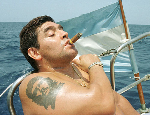 Maradona aprile 2002